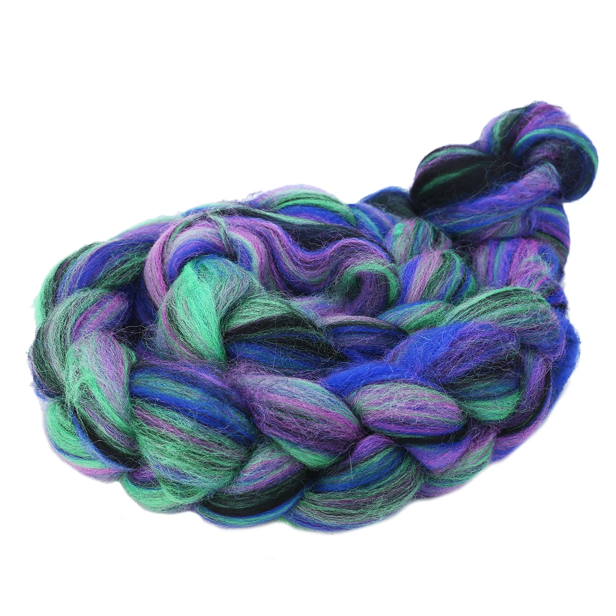 Mixed Colors Soft Wool Roving Bulky Thick Yarn Spinning Hand Knitting Thread Crochet Yarn for Hat Scarf Knitting 114g