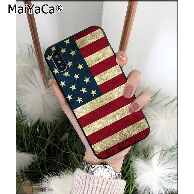 MaiYaCa американский флаг, США ТПУ Мягкие аксессуары для телефона чехол для Apple iPhone 8 7 6 6S Plus X XS MAX 5 5S SE XR мобильный чехол