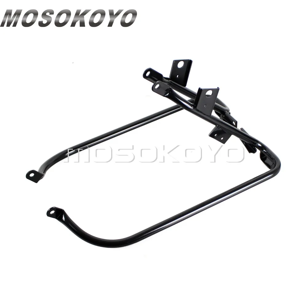 Подсидельная мотоциклетная сумка ограждения Кронштейн Держатель для Harley Touring Road King Electra Glide FLHX FLTR FLHR 2009-2013