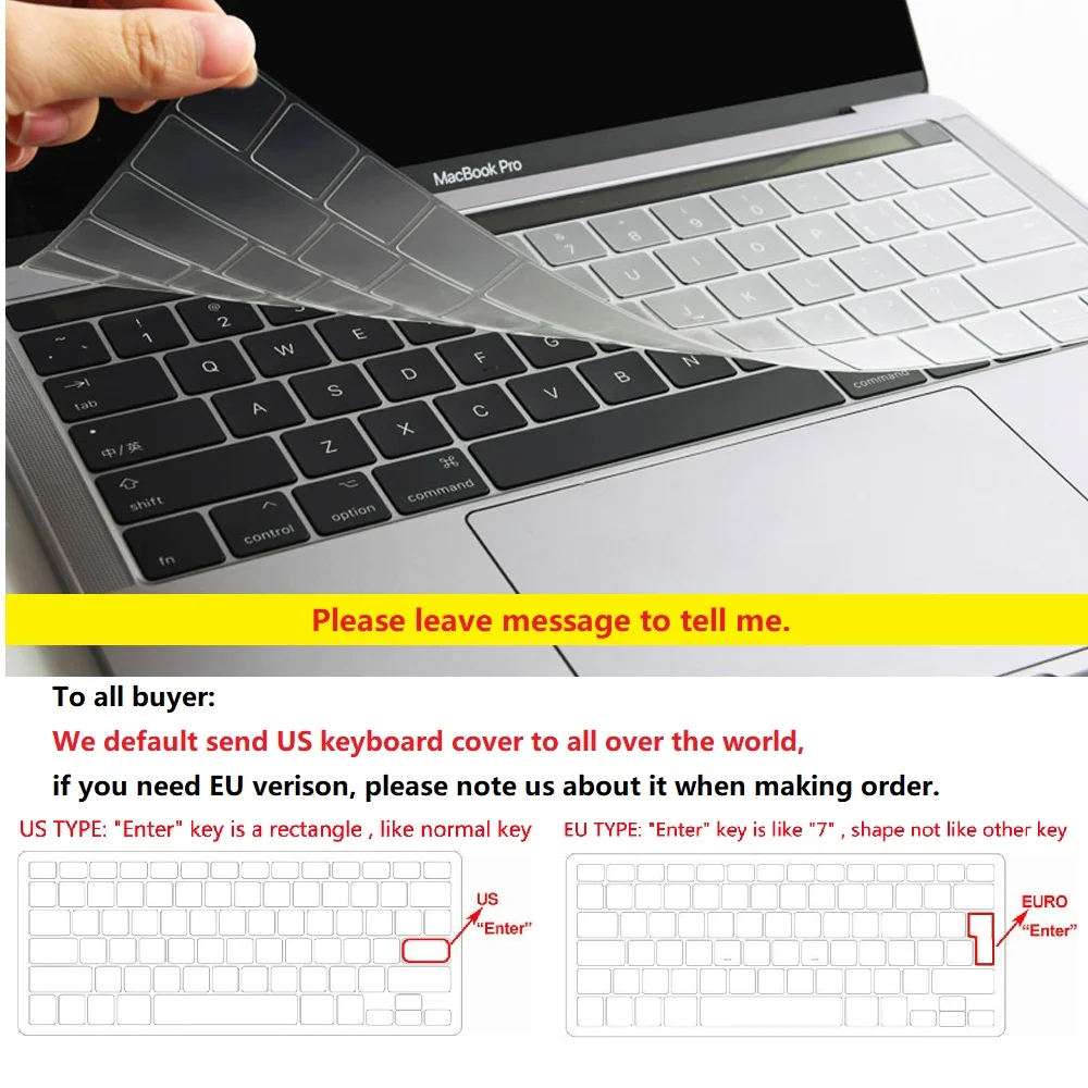 Жесткий чехол для ноутбука с клавиатурой для Apple Macbook Air 11 13 Pro retina Touch Bar& ID 11 11,6 12 13 13,3 15 дюймов