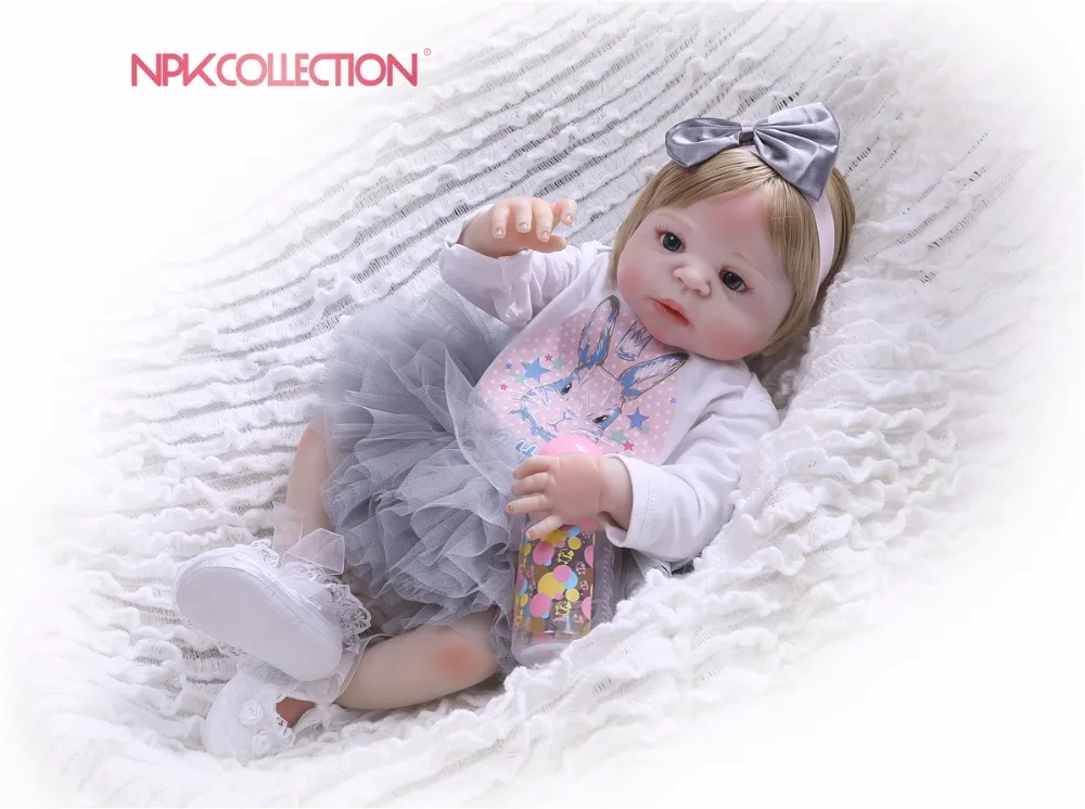 

NPKCOLLECTION New design fashion Doll Full Silicone Body Lifelike Reborn Prince Doll Handmade Baby Toy Xmas Gifts