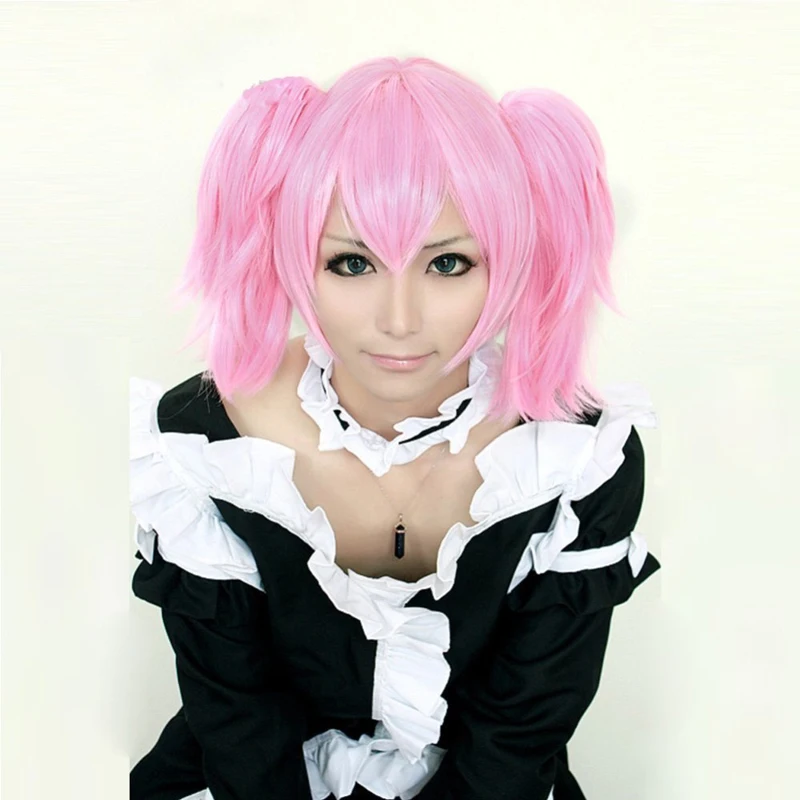 Puella Magi Madoka Magica Kaname Розовый Косплей вечерние Полный парик волос + 2 хвоста |