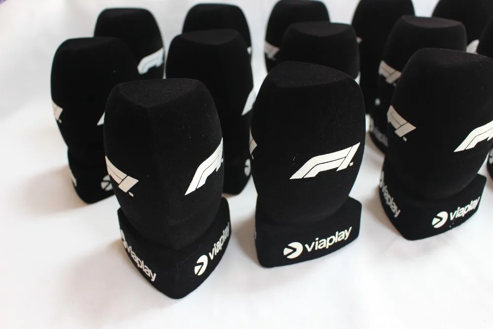 microfone portátil, proteção de espuma, impressão de logotipo para joalheria de tv