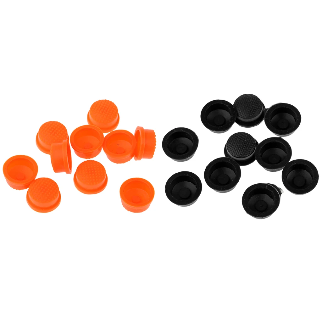 MagiDeal 10pcs LED Flashlight Torch Light Tail Switch Button Cover Cap Rubber Cover Cap Anti Slide Skid Slip