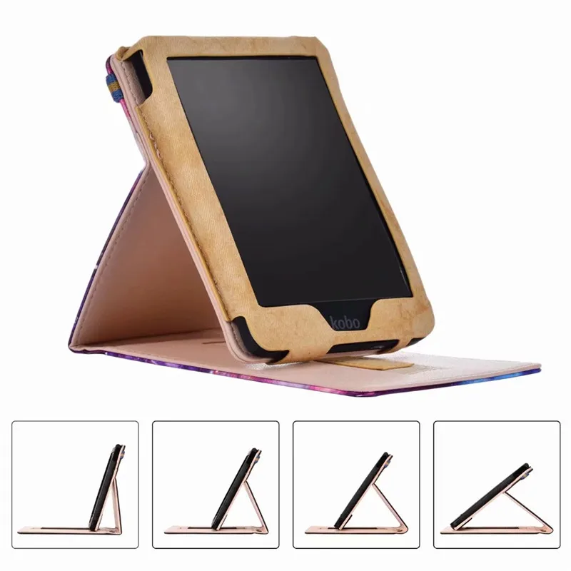 Чехол книжка для Kobo Clara Clear HD N249 Auto Wake Sleep Flip кожаный чехол подставка 6 '񟭒 eReader +