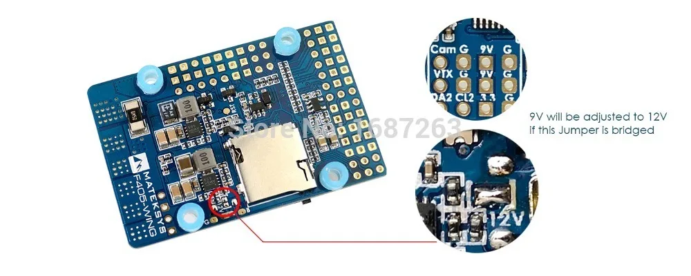 Matek System F405 WING плата контроллера полета встроенный инвертор для SBUS входного