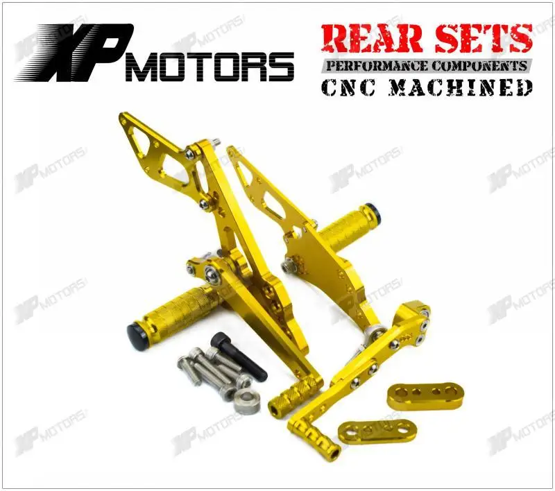 

New Arrived Gold CNC Billet Foot Pegs Racing Rearset Rear Sets For Suzuki GSX-R1000 2009 2010 2011 2012 2013 2014