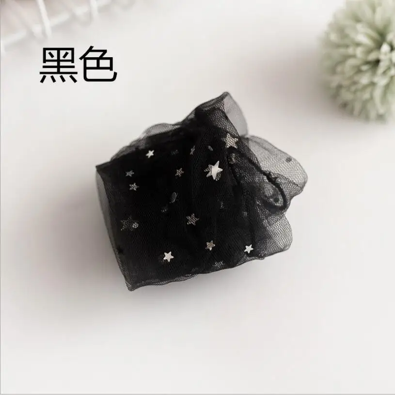 Casual Shiny Star Net Short Socks Women Fashion Transparent Harajuku Socks Female Art Glitter Funny Thin Fairy