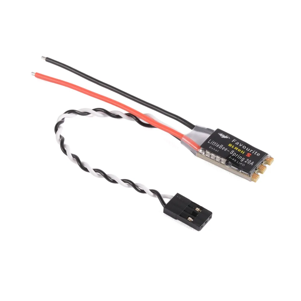 4/8 шт. любимый FVT LittleBee 20A-S 20A S ESC BLHeli_S программа BLHeli S OPTO 2-4S Поддержка Mulitshot OneShot125 Oneshot42 Полетный контроллер