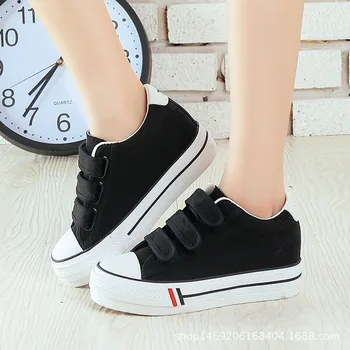 

2018 Spring Summer Canvas Flat Shoes Breathable Platform Height Increasing Shoes Women Classic Espadrilles Ladies Casual flats