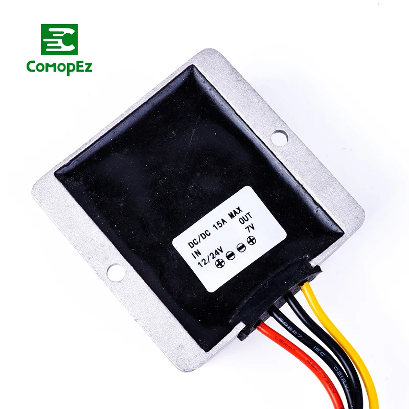 Преобразователь напряжения постоянного тока 12 V-24 V постоянного тока до 7V 8A 10A 12A 15A 20A Шаг вниз Напряжение редукционный конвертер для Панели солнечные Мощность Системы водяные насосы