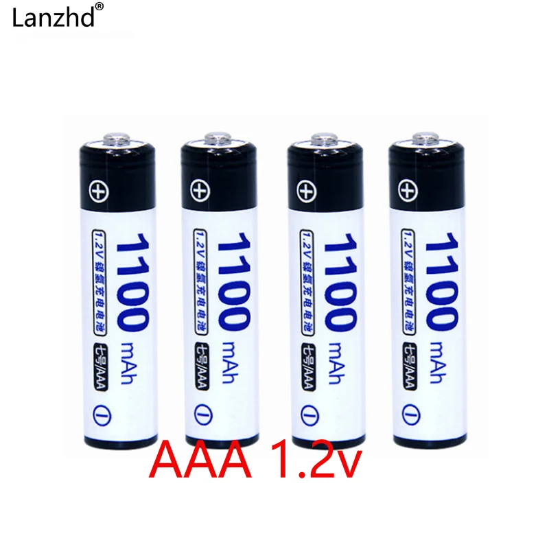 

AAA rechargeable battery 1100mA Ni-MH batteries 1.2V in Actual High Capacity Batteries Cell For toy flashlight Cameras