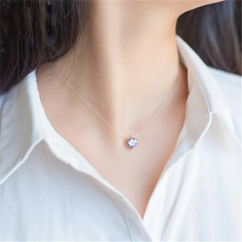 Elegant Real 100 925 Sterling Silver Choker Round Necklace Fashion