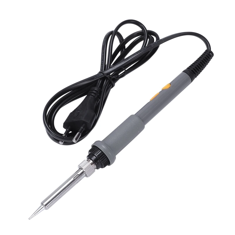 ЕС вилка, 220 В 60 Вт Регулируемая температура с переключателем Электрический паяльник сварочная паяльная станция тепловой карандаш