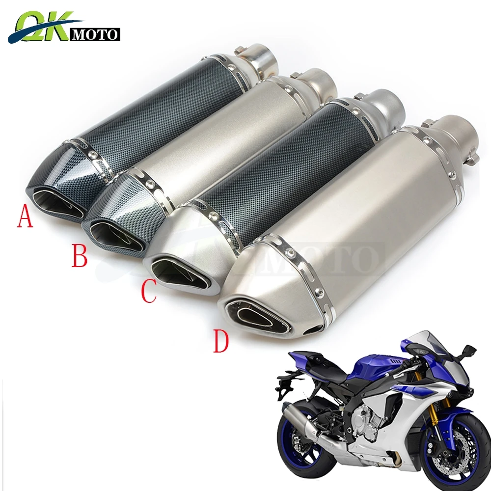 

Universal Motorcycle Modified Exhaust Pipe Dirt Bike Exhaust Pipe For YAMAHA MT125 TDM850 R6 R9 R10 HONDA CRF230F XR250 XR230