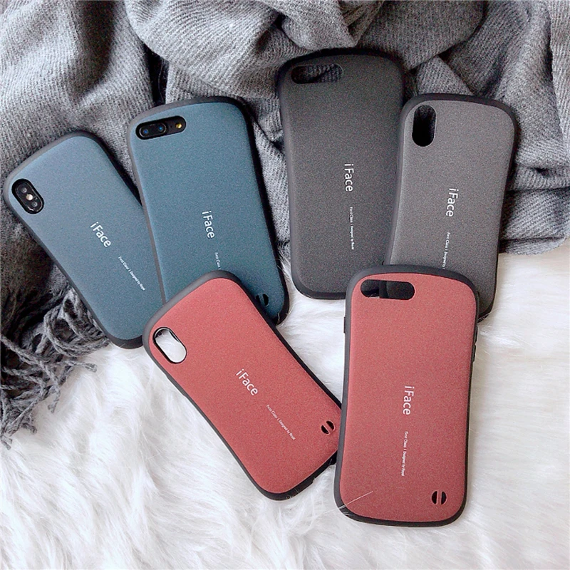 

Luxury Iface Matte shock Plastic phone case For iphone 6 6S 7 8 Plus X XR XS Max Back Cover Proof Frosted hard coque case