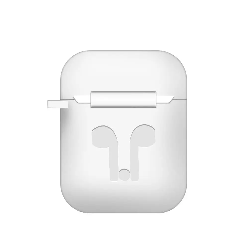 Для Apple AirPods чехол для наушников противоударный защитный чехол s кожаный чехол настоящие беспроводные наушники аксессуары - Цвет: Белый