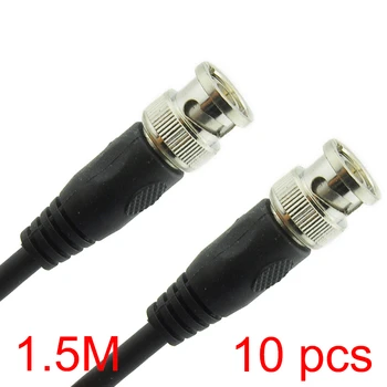 

10x 1.5M/5FT BNC Male to BNC Male Connector RG59 Coaxial Cable For CCTV Camera