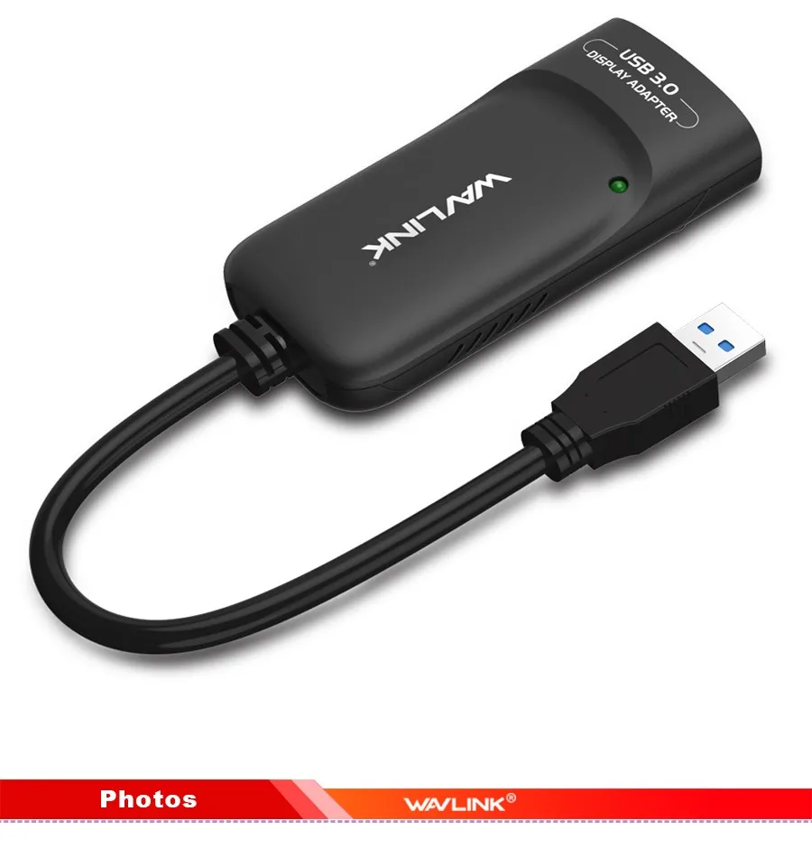 Wavlink USB 3.0 To HDMI Multi Monitor Video Graphic Adapter HD 1080p Output External Video Card Adapter DP Display Windows Mac