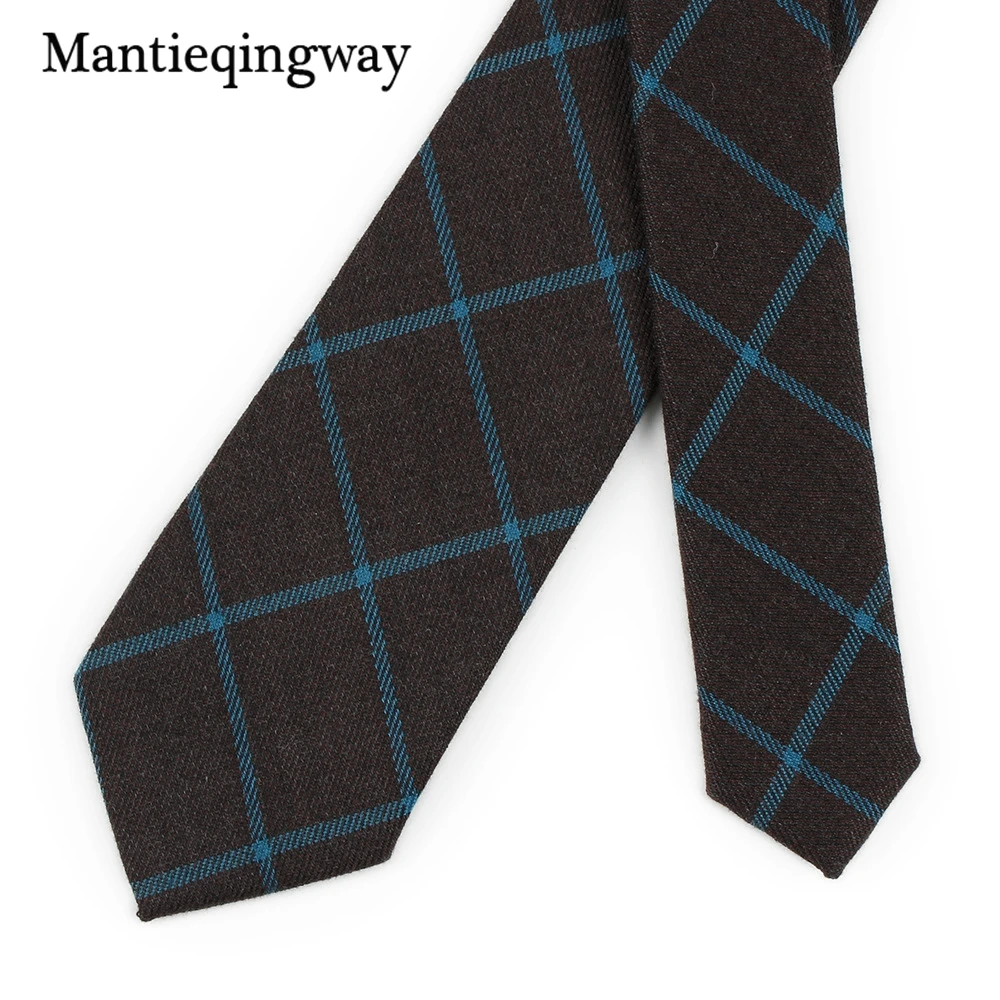 Mantieqingway 6 см Для мужчин s Бизнес галстук узкие галстуки моды Повседневное плед и Полосатый Галстук Свадебная вечеринка галстук-бабочку