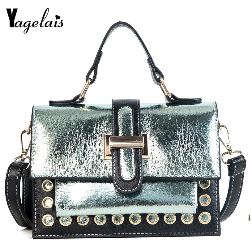 

Brand PU Women Leather Bag Famous Designer Top-Handle Handbag European and American Style Messenger Shoulder Bag Female