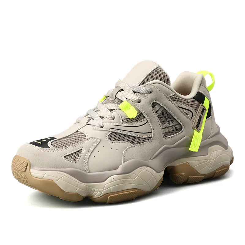 

Fashion Lace Up Thick bottom high quality adults New Trend Casual Shoes Men Breathable Sneakers