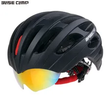 Men Women Cycling Helmets Bicycle Skiing Goggles Helmets EPS Foam PC Riding Reflective Warning Safety Helmet BASECAMP