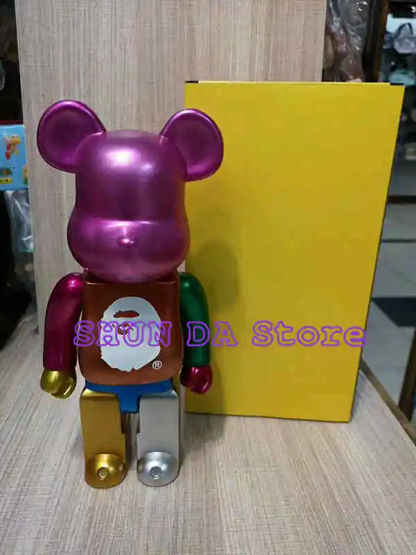 

2018.11 New Style 400% Bearbrick violence PVC Action Figure Collectible Model toy Desktop decoration Christmas gifts SD304
