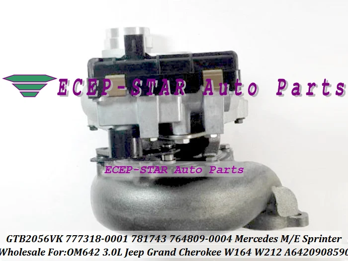 GTB2056VK 777318-5001S 781743-5001S 764809-0001 A6420908590 For Mercedes Benz M-E-Class W164 W212 Sprinter II 219CDI Jeep Grand Cherokee OM642 3.0L - (3)