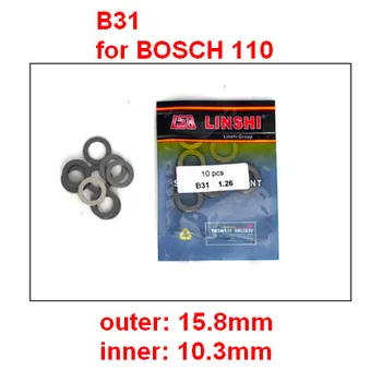 

B31 diesel common rail injector nozzle control valve adjusting washers gaskets for BOSCCH 110 4 cylinders