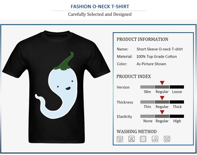 Ghost Chilli Design Short Sleeve Tops T Shirt Fall O-Neck 100% Cotton Mens Top T-shirts Design Tee-Shirt Funny Ghost Chilli