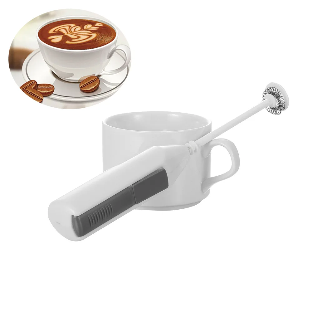 Electric Handle Milk Drink Coffee Whisk Egg Beater Frother Foamer Mixer