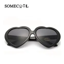 SomeCool Новый прекрасный солнцезащитные очки Anti-UV400 хип-хоп Женская мода солнцезащитные очки в форме сердца Óculos de sol F14