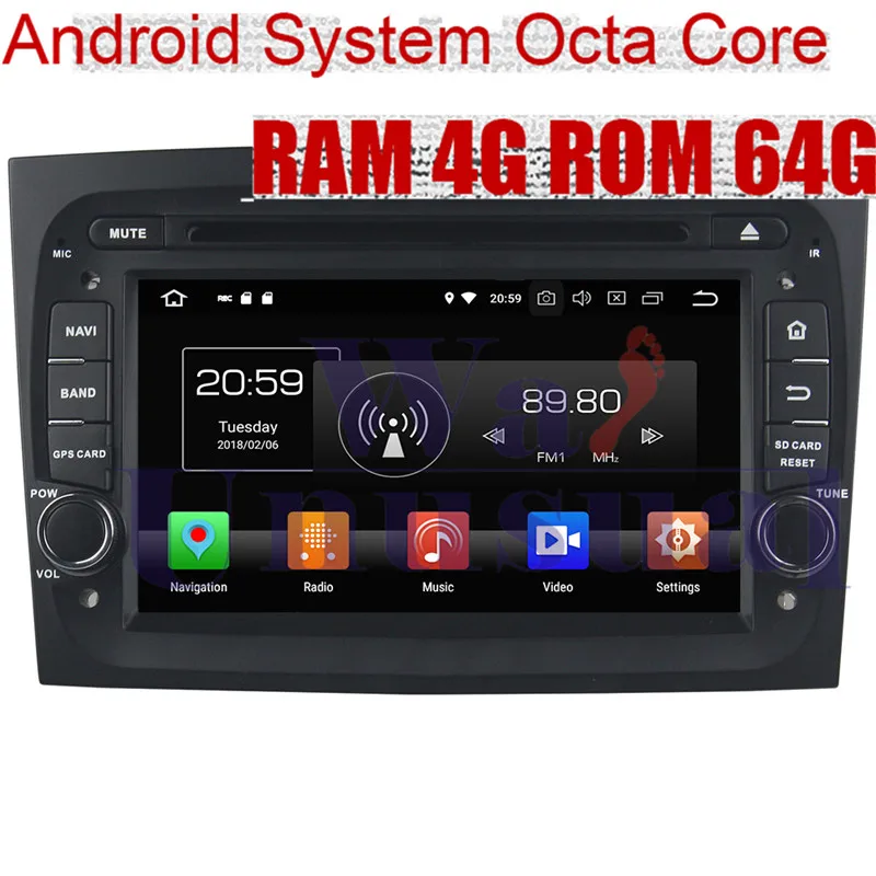 

WANUSUAL 7" Octa Core Android 8.0 GPS Navigation for Fiat DOBLO 2016 2017 2018 Stereo Auto DVD Radio Player 2Din MP4 Multimedia