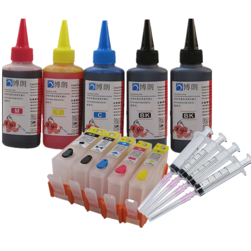 

compatible for hp 364 refill ink kit 5 color cartridge for HP Photosmart C309a C309n C309g C310a C310b C310c C410b C510a C510c