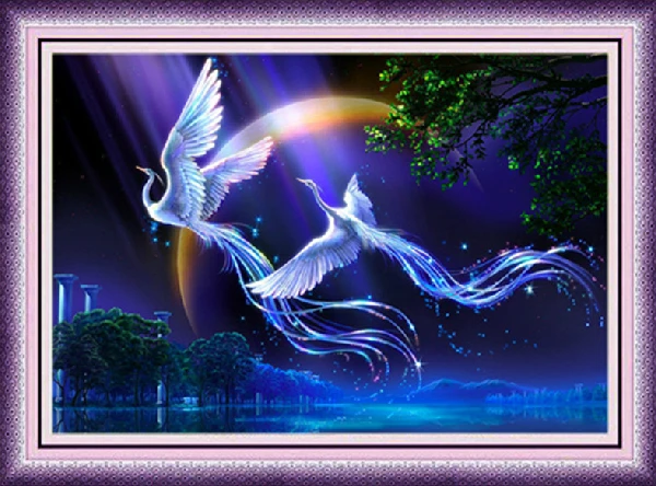 

Needlework DIY Cross stitch,Sets For Embroidery kits,peacock phoenix bird animal pattern Count Cross-Stitch decorative painting