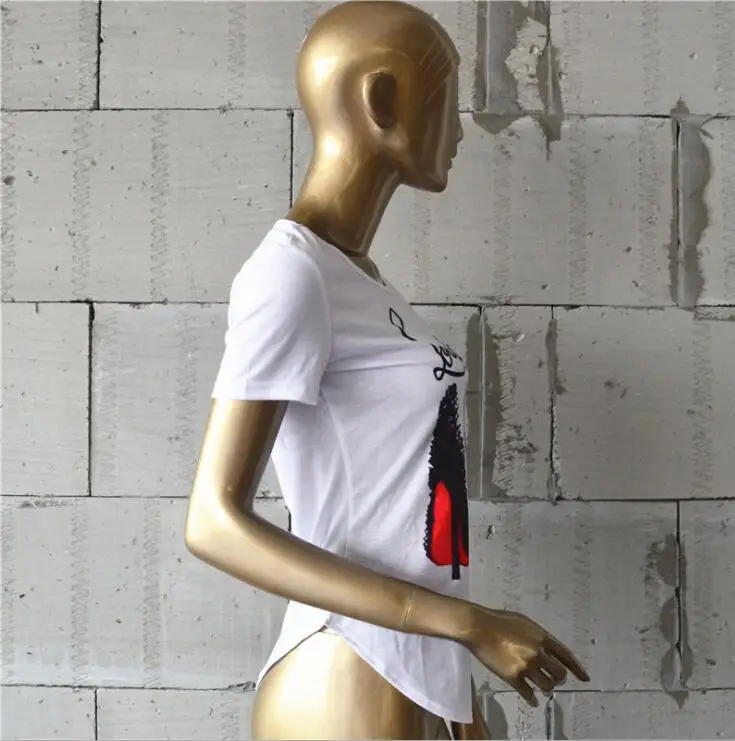 Summer tshirt women Cotton Short Sleeved Women's T-shirts Print Tops tees t shirts women clothing Plus Size 3XL kawaii #d51 Tops