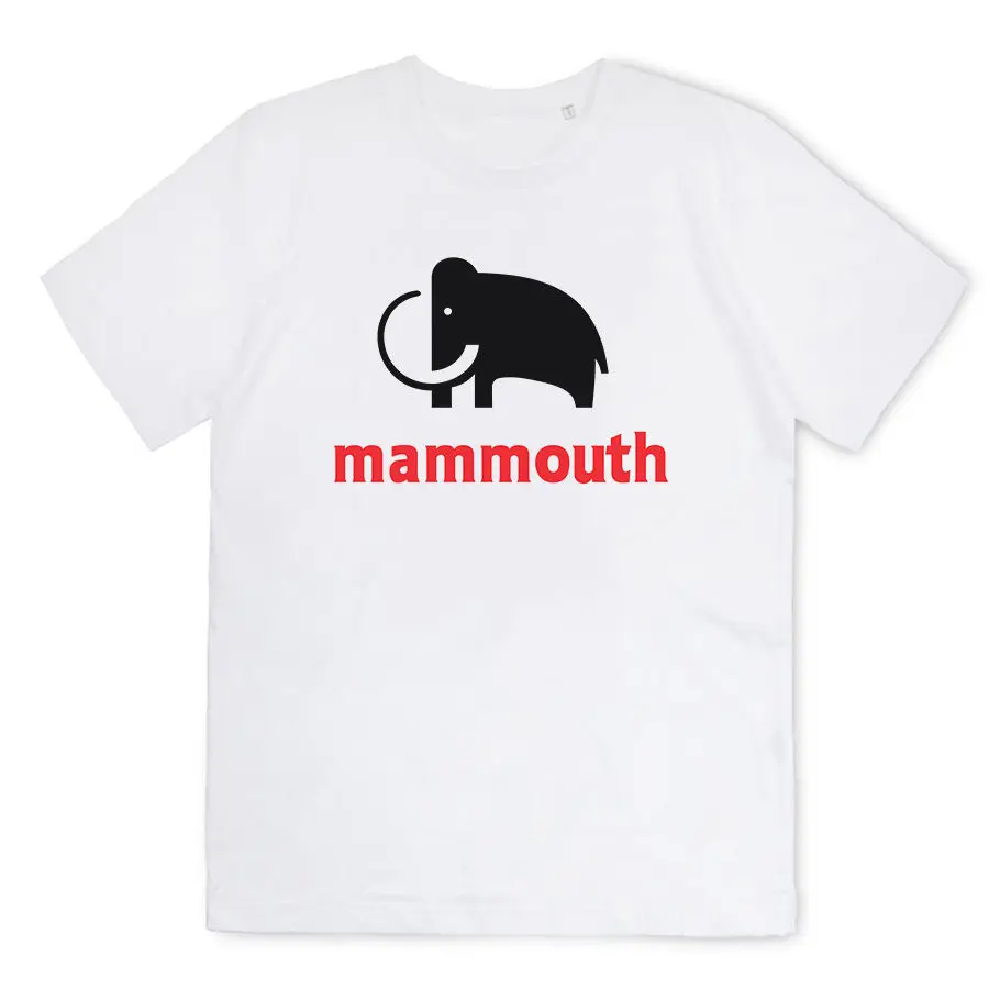 T shirt Homme Mammouth Hypermarche logo animal amusant vintage logo