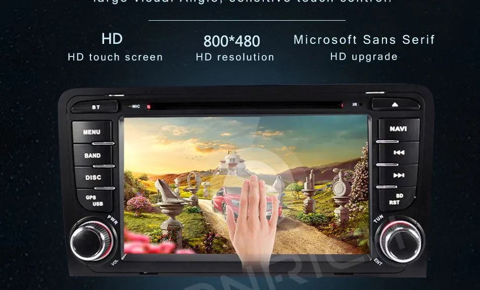 Flash Deal 2 din AutoRadio Car DVD Player head unit For Audi A3 8P 2003-2012 S3 2006-2012 RS3 Sportback Multimedia GPS Navigation Stereo BT 3