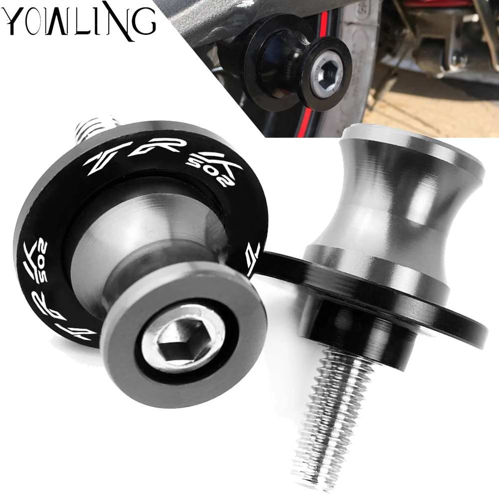 

6mm Motorcycle Swingarm Spools slider stand screws For Benelli TRK 502 TRK502 Rear Swing Arm Protector M6 Stand Screws Paddock