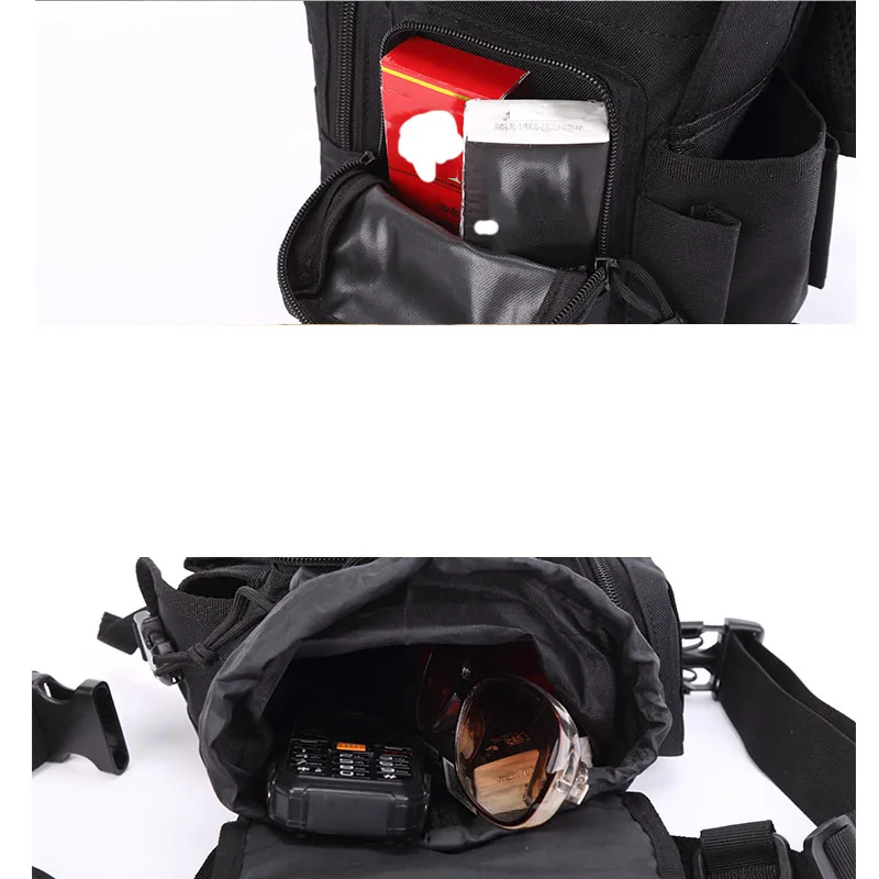 Сумка для ног Molle Военная 600D нейлоновая тактическая поясная сумка для ног подвешиваемая Сумка дорожная поясная сумка для прогулок, охоты и кемпинга водонепроницаемая