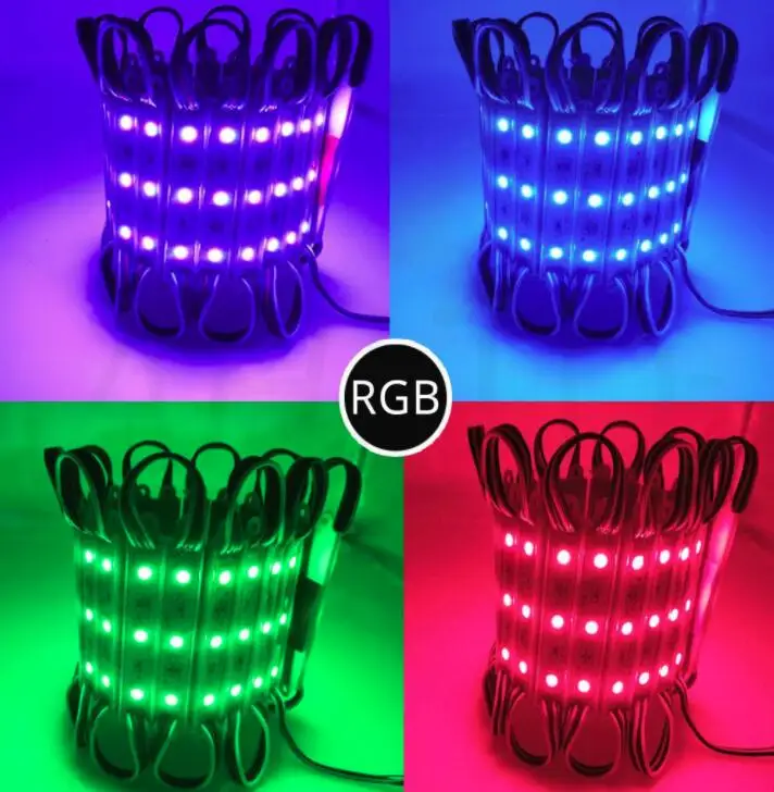 

5050 SMD 3LEDs LED Module White/Warm White/red/green/blue/yellow/rgb Waterproof Light Advertising lamp DC 12V Wholesale
