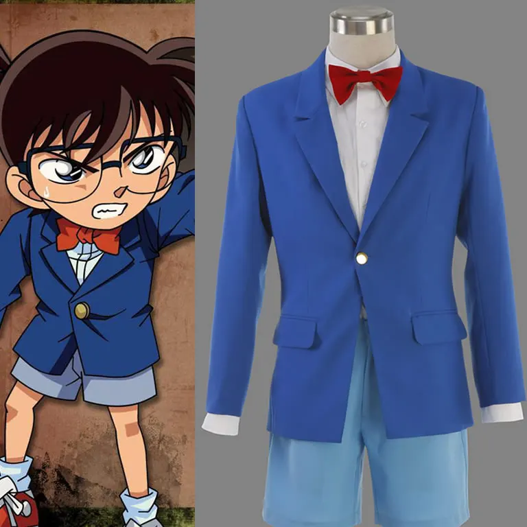 Adultsuit детектив Conan Edogawa карнавальный костюм чехол закрыт Kona топ + шорты