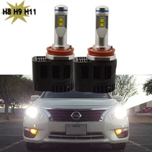 2×55 Вт 5200LM H8 H9 H11 СВЕТОДИОДНЫЕ Фары Лампы 6000 К 5000 К 4000 К 3000 К Замена Автомобилей Противотуманные Фары Дневные Ходовые Огни DRL