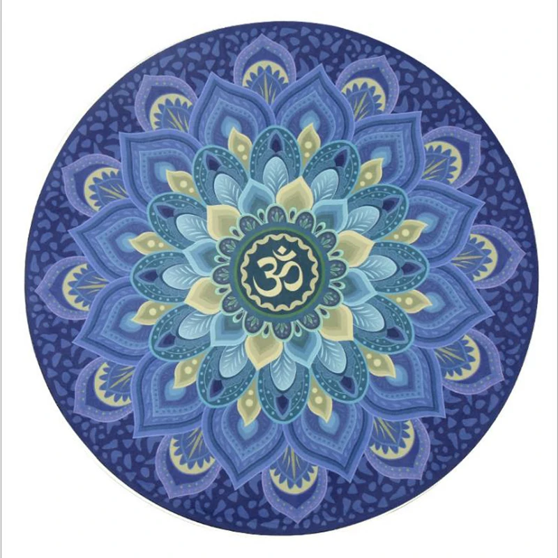 Circular Meditation Pad Yoga Mat Cushion 60*60*3MM Fitness Suedein