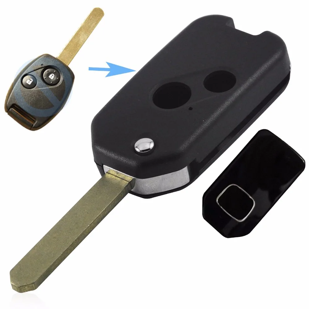 4 Buttons Dark Blue Silicone Cover Remote Smart Key Case Shell For Honda Odyssey