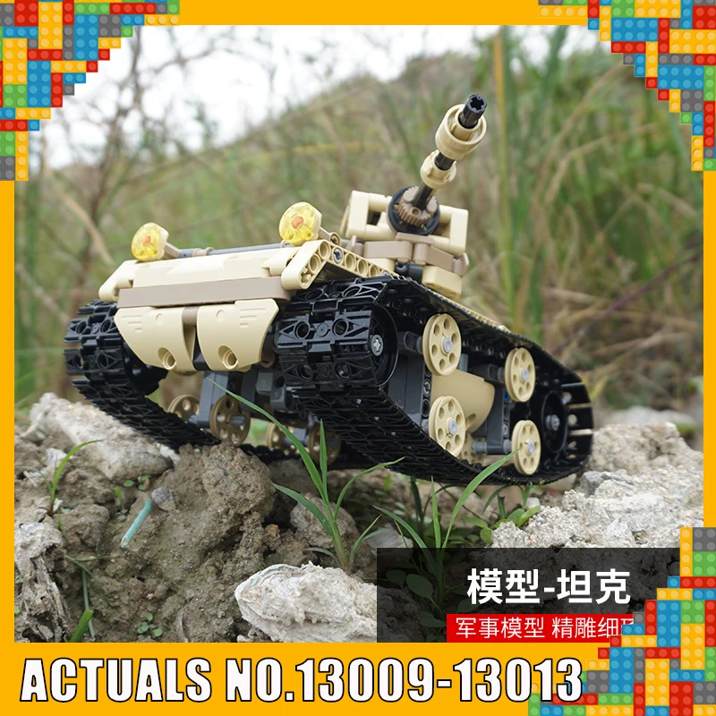 

IN STORE YESHI Military Tank SUV Car 13009 13010 13011 13012 13013 Remote Control Light Crawler Bluiding Block Brick Toys