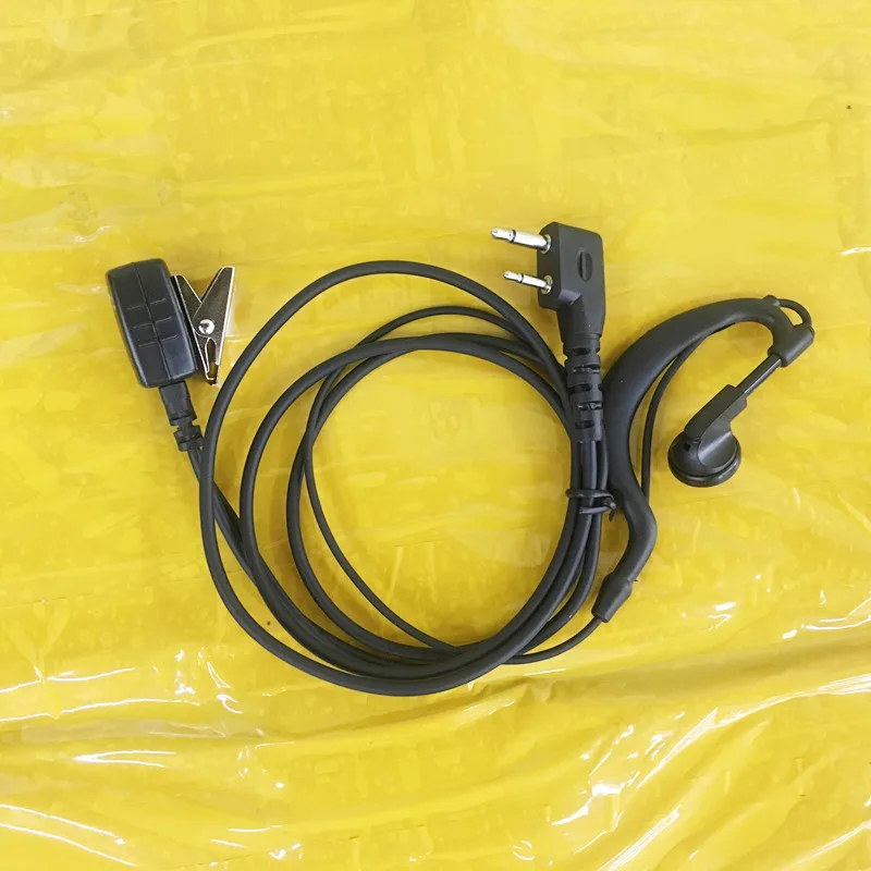 Большой PTT 2-контактный наушник earhook для ICOM IC-V8 V82 V80 F3GS F11 F3001 F31 и т. д. рация |