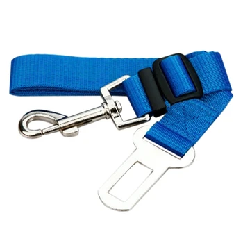 

Pet Car Vehicle Seat Belt Safety Seat Belt Harness Leash Lead Dog Cat Adjustable blue