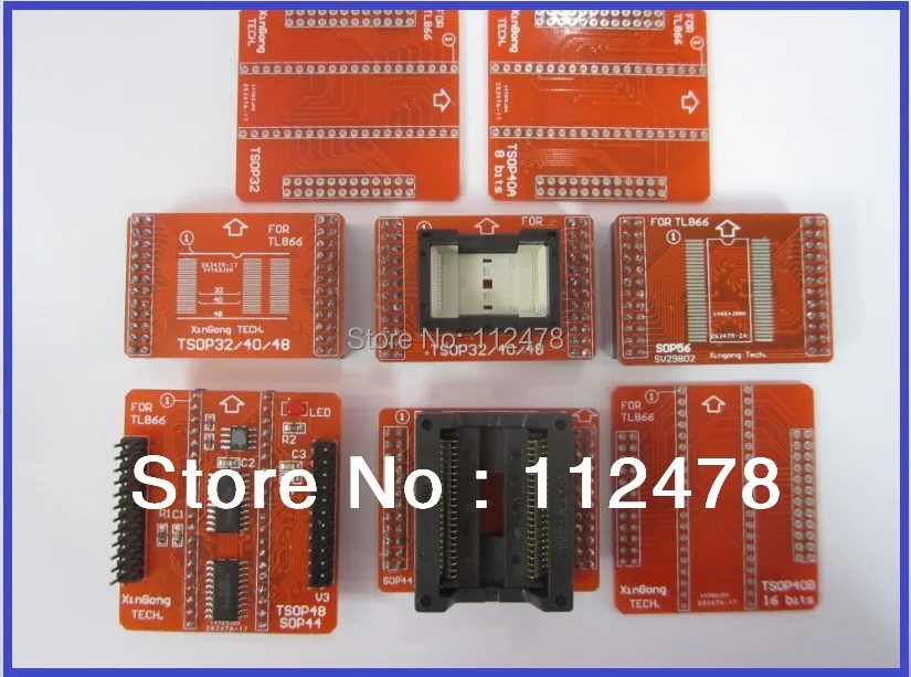 XGECU V9.00 TL866CS TL866A TL866II плюс USB универсальный биос Nand программатор+ 13 IC Адаптеры